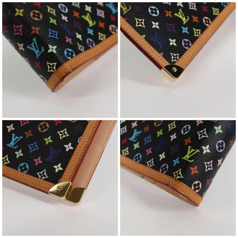 LOUIS VUITTON Multicolor Agenda GM Day Planner Cover Black R20893 Auth 135956V